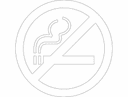 No Smoking Sign Vector File for Laser Cutting (DXF)