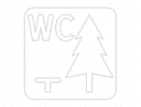 Norwegian Rest Area WC Sign Vector File for CNC Laser Cutting