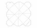 Octagonal Gift Box Template DXF Vector File