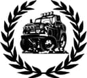 Off-Road 4x4 Truck Laurel Wreath Vector File for Laser Cutting