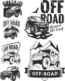 Off Road Jeep Adventure Vector Decals - Free SVG DXF Files