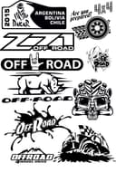 Offroad Adventure Sticker Vector Pack - Free SVG DXF Files