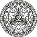 Om Symbol Mandala Laser Cut Vector File