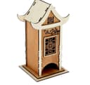 Oriental Tea House Lantern 3D Puzzle Laser Cut DXF File