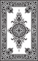 Ornate Alhambra Style Border Vector File for Laser Cutting DXF
