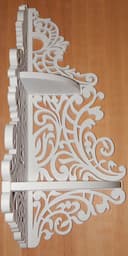 Ornate Corner Shelf Vector File for Laser Cutting CNC