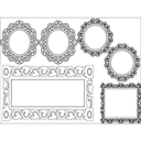 Ornate Decorative Frames Collection Vector DXF for Laser Cutting