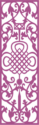 Ornate Decorative Laser Cut Panel Vector Design