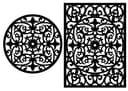 Ornate Decorative Mandala Wall Panels SVG DXF Vector Templates
