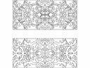 Ornate Floral Screen Panel DXF Vector for Laser Cutting