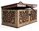 Ornate Laser Cut Decorative Storage Box Vector File