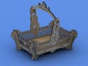 Ornate Laser Cut Wooden Gift Basket Vector DXF File