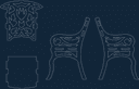Ornate Miniature Chair Laser Cut Vector DXF File