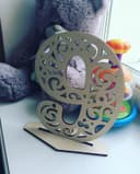 Ornate Number 9 Decorative Stand Laser Cut Vector File