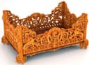Ornate Vintage Fruit Basket Laser Cut Vector File