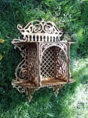 Ornate Wall Shelf Laser Cut Vector Design