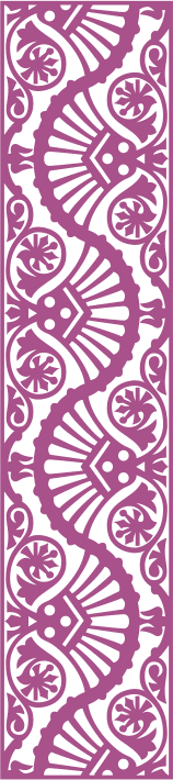 Ornate Wave Floral Panel Laser Cut File - DXF, SVG, CDR