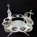 Orthodox Easter Egg Stand Laser Cut Vector Plan (DXF)
