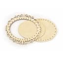 Oval Decorative Crochet Basket Base Laser Cut Vector File