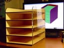 Parametric Desktop Filing Rack - DXF Vector
