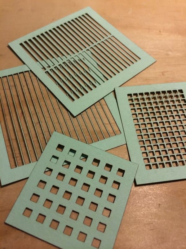 Parametric Grid and Slat Pattern Generator Vector File