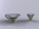 Parametric Twisted Coffee Table - Laser Cut Furniture DXF Plan