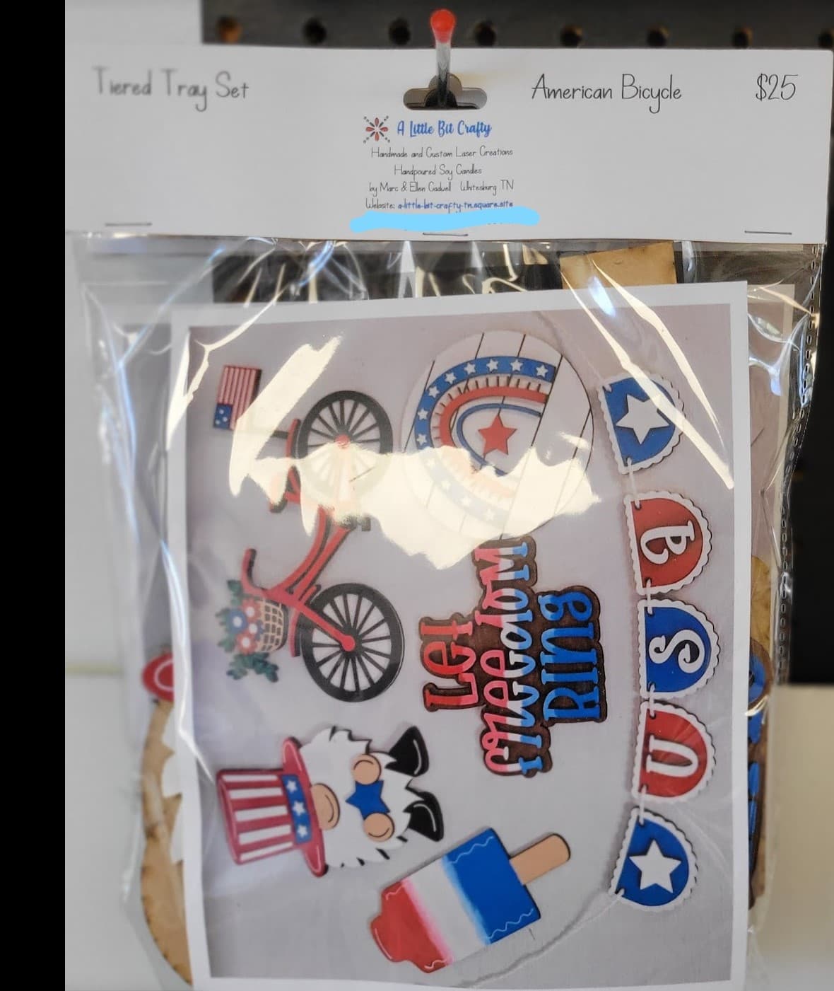 Patriotic 4th of July Tiered Tray Decor Laser Cut SVG Files