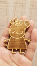 Peppa Pig Laser Cut Vector Design DXF File