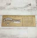 Personalized Math Ruler with Multiplication Table Laser Cut Vector