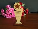 Personalized Wooden Trophy Award Laser Cut Vector File