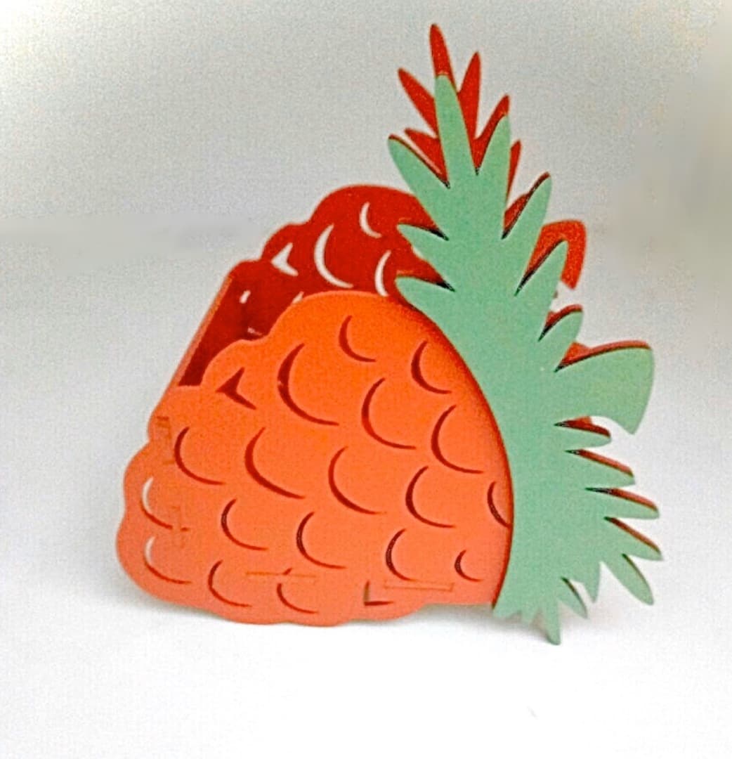 Pineapple Napkin Holder Laser Cut Vector File