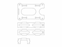 Pioneer Carbon Frame 3D Puzzle Laser Cut Vector File DXF