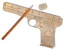 Pistol Shape Ruler Laser Cut File Free Vector Download