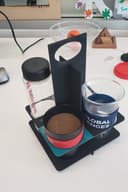 Portable 3-Cup Coffee Caddy Laser Cut Vector DXF File