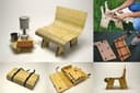 Portable Foldable Mini Chair CNC Vector Plan DXF