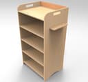 Portable Office Storage Rack Laser Cut Plan DXF/CDR