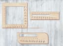 Precision Knitting Gauge Rulers Laser Cut Vector File