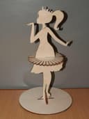 Princess Ballerina Napkin Holder Laser Cut Vector File