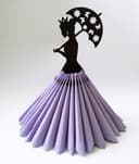 Princess Napkin Holder Laser Cut Vector Design