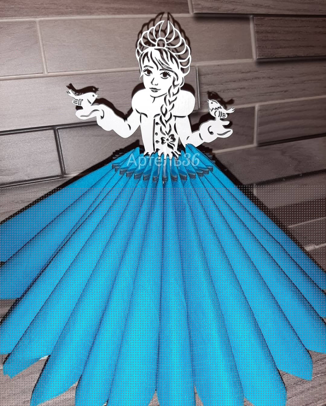 Princess Napkin Holder Laser Cut Vector Design