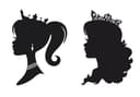 Princess Silhouette Stencils for Laser Cutting - Free Vector Files