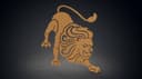 Prowling Lion Silhouette Vector Design - Free DXF File