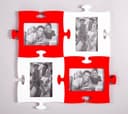 Puzzle Photo Frame Wall Decor - 4 Piece Set