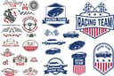 Racing Team and Car Decals Vector Collection - Free SVG Download