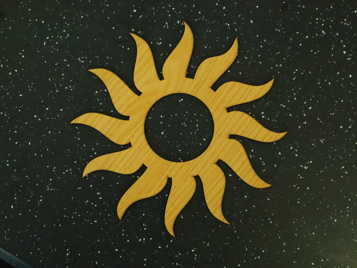 Radiant Sun Wall Art Laser Cut Vector File