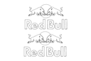 Red Bull Logo Vector File for Laser Cutting DXF