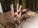 Reindeer Wine Bottle Holder Laser Cut SVG Vector File