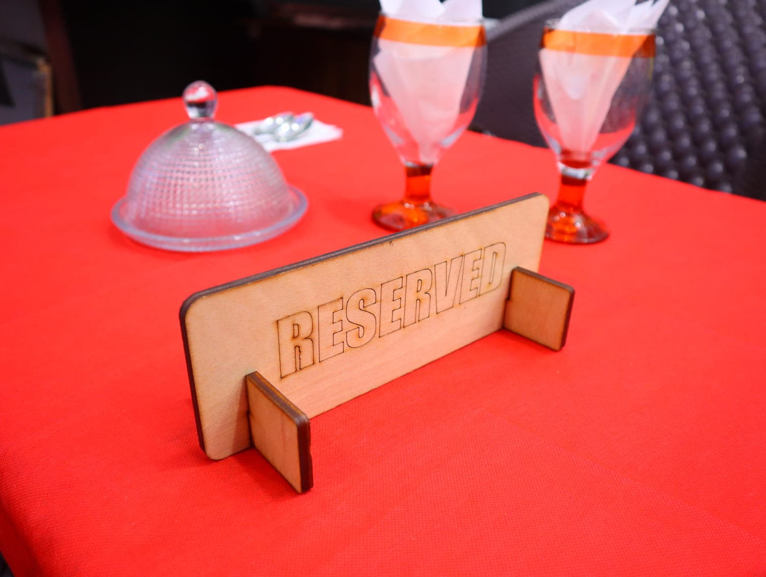 Reserved Table Sign Laser Cut Vector File