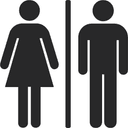 Restroom Man and Woman Sign Vector for Laser Cutting