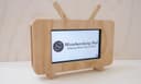 Retro TV Phone Stand Laser Cut Vector File (DXF)